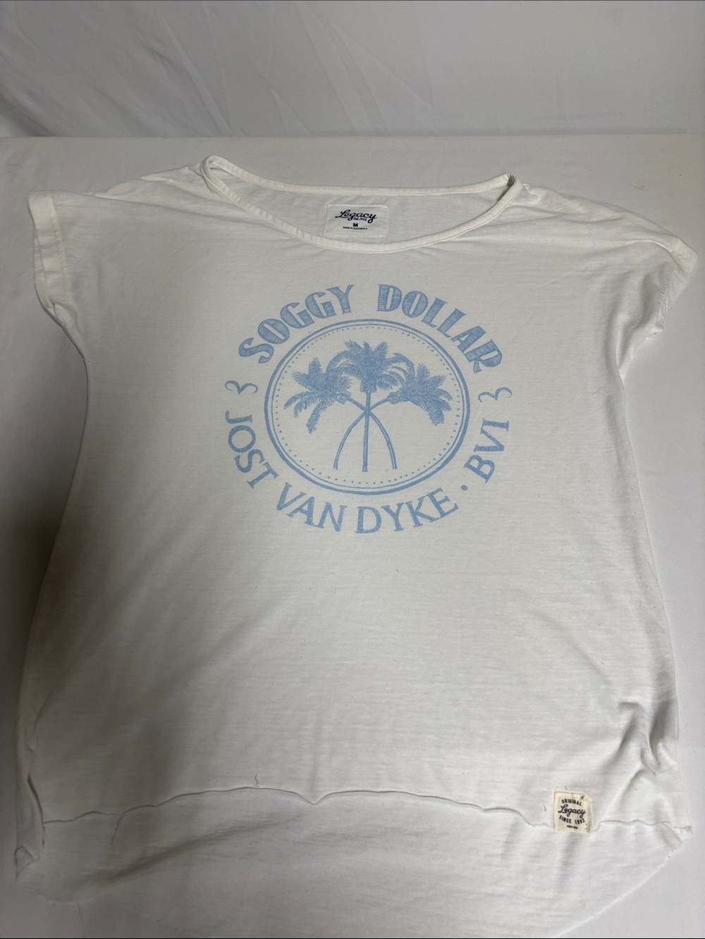 Soggy Dollar Bar Jost Van Dyke BVI Legacy Women's Graphic Tee M